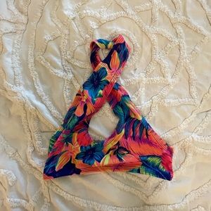 Eat, Sleep, Rave Floral Top